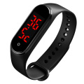 skmei 1672 silicone band body thermometer bracelet touch screen led wrist watch